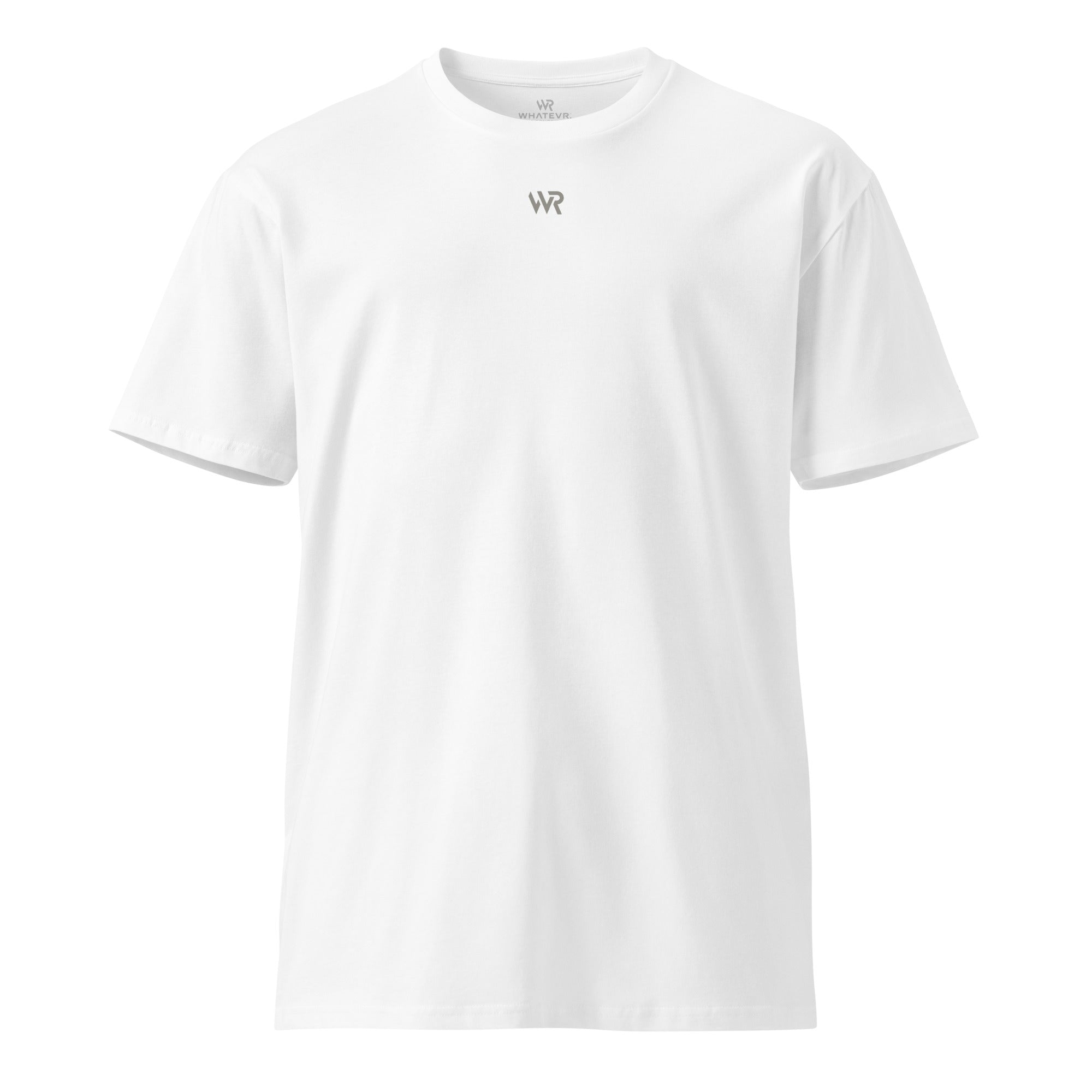 Men's premium t-shirt in white, front view