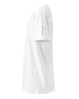 Men's premium t-shirt in white, side view
