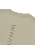 Men's premium heavyweight oversized t-shirt in sage, back view