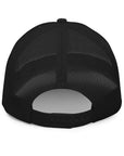 Unisex Signature trucker hat in black with embroidered WR logo, back view