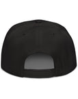 Unisex Tonal snapback hat in black with embroidered WR logo, back view