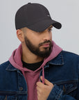 Unisex Classic baseball cap in gray with WHATEVR logo, front view