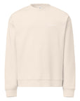 Women's premium sweatshirt in beige, front view