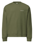 Women's premium sweatshirt in green, front view