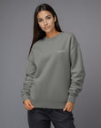 Women's premium sweatshirt in gray, front view