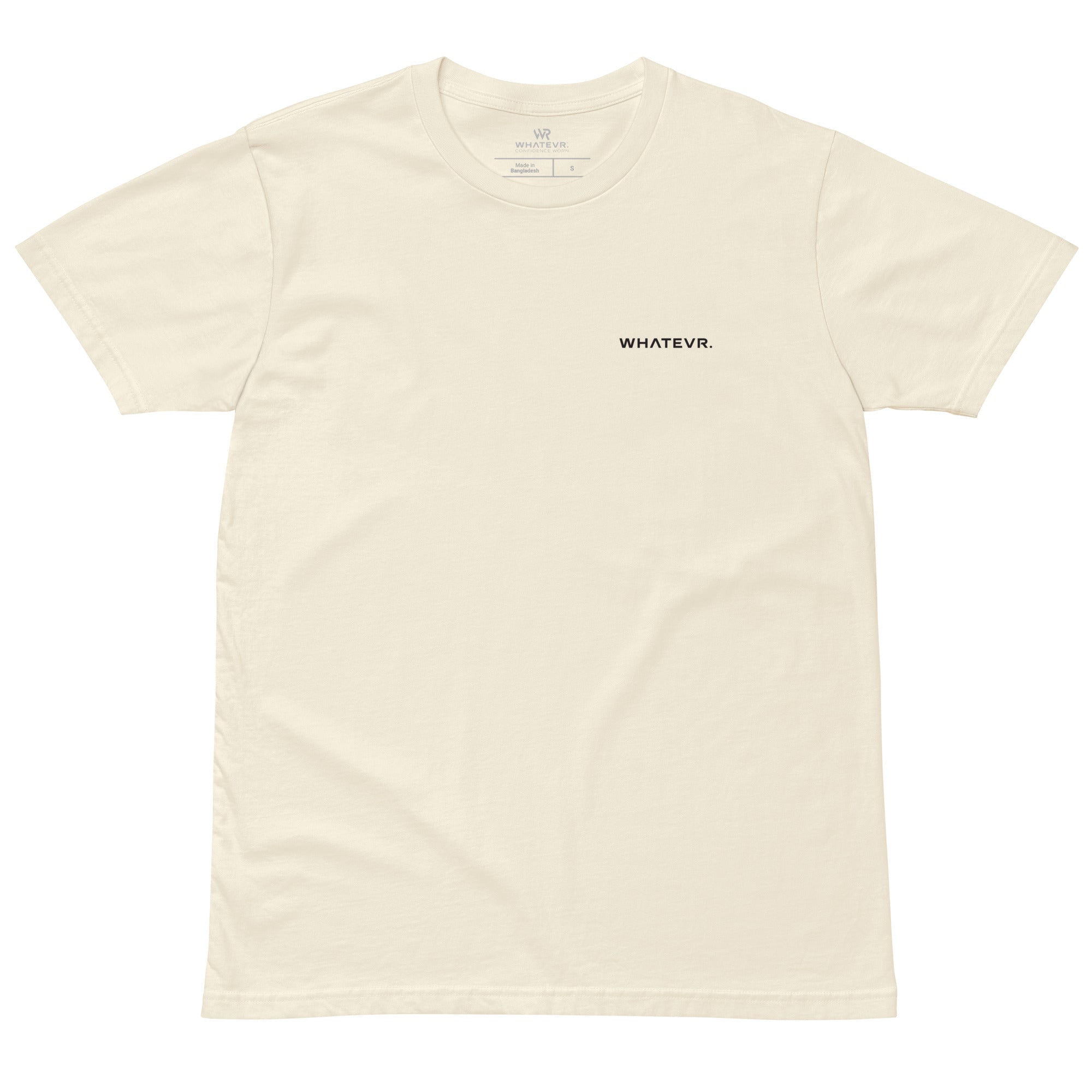 Women's premium t-shirt in beige, front view