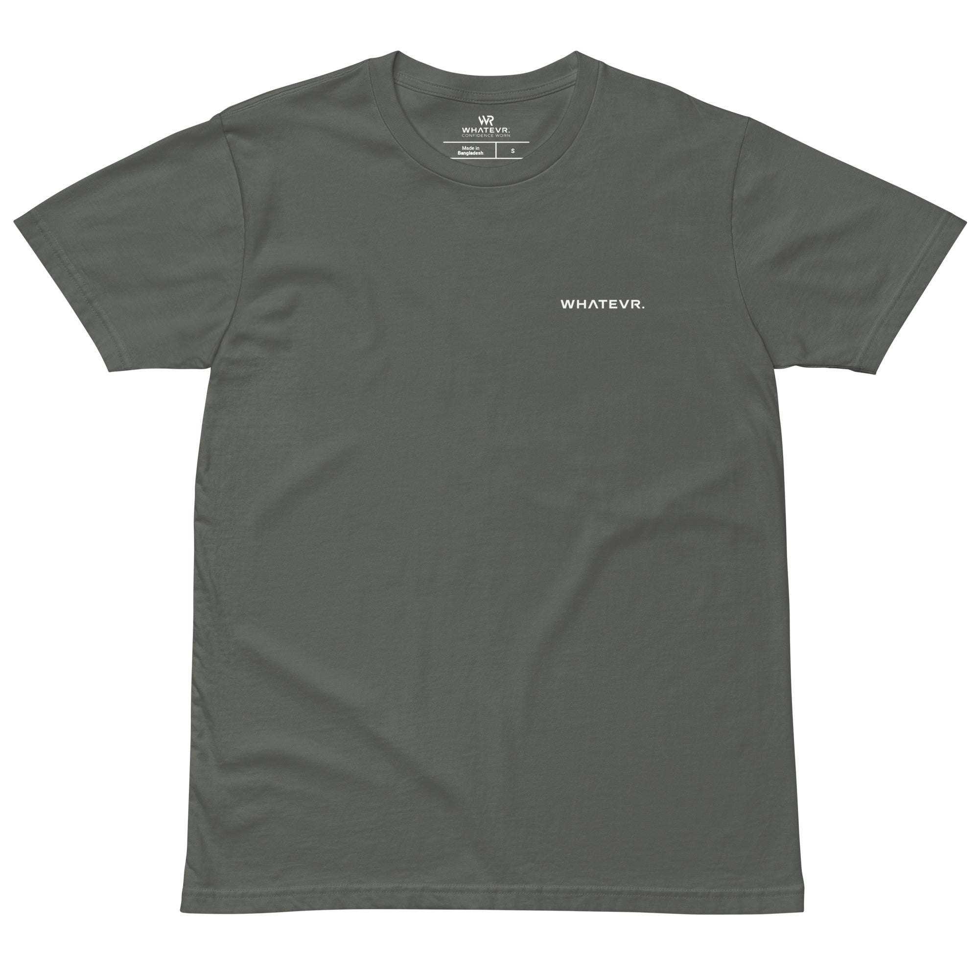 Women's premium t-shirt in gray, front view