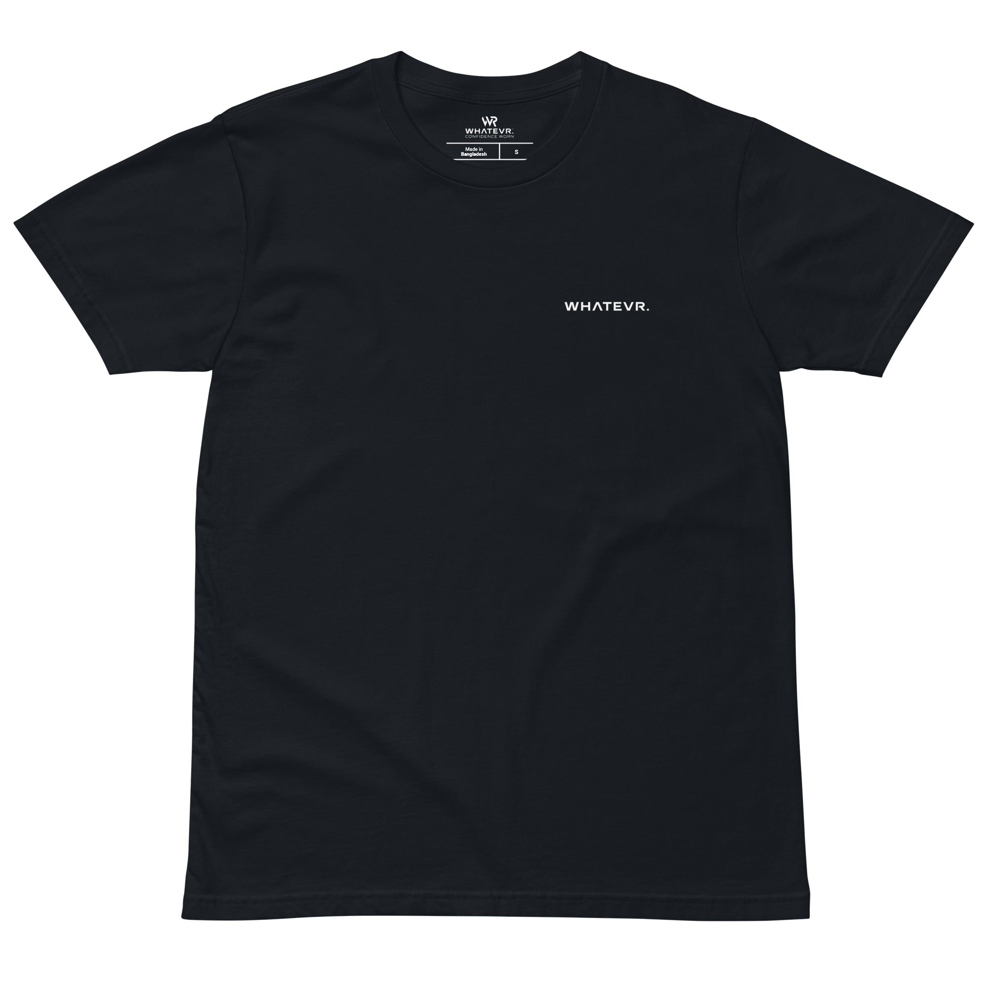 Women's premium t-shirt in black, front view
