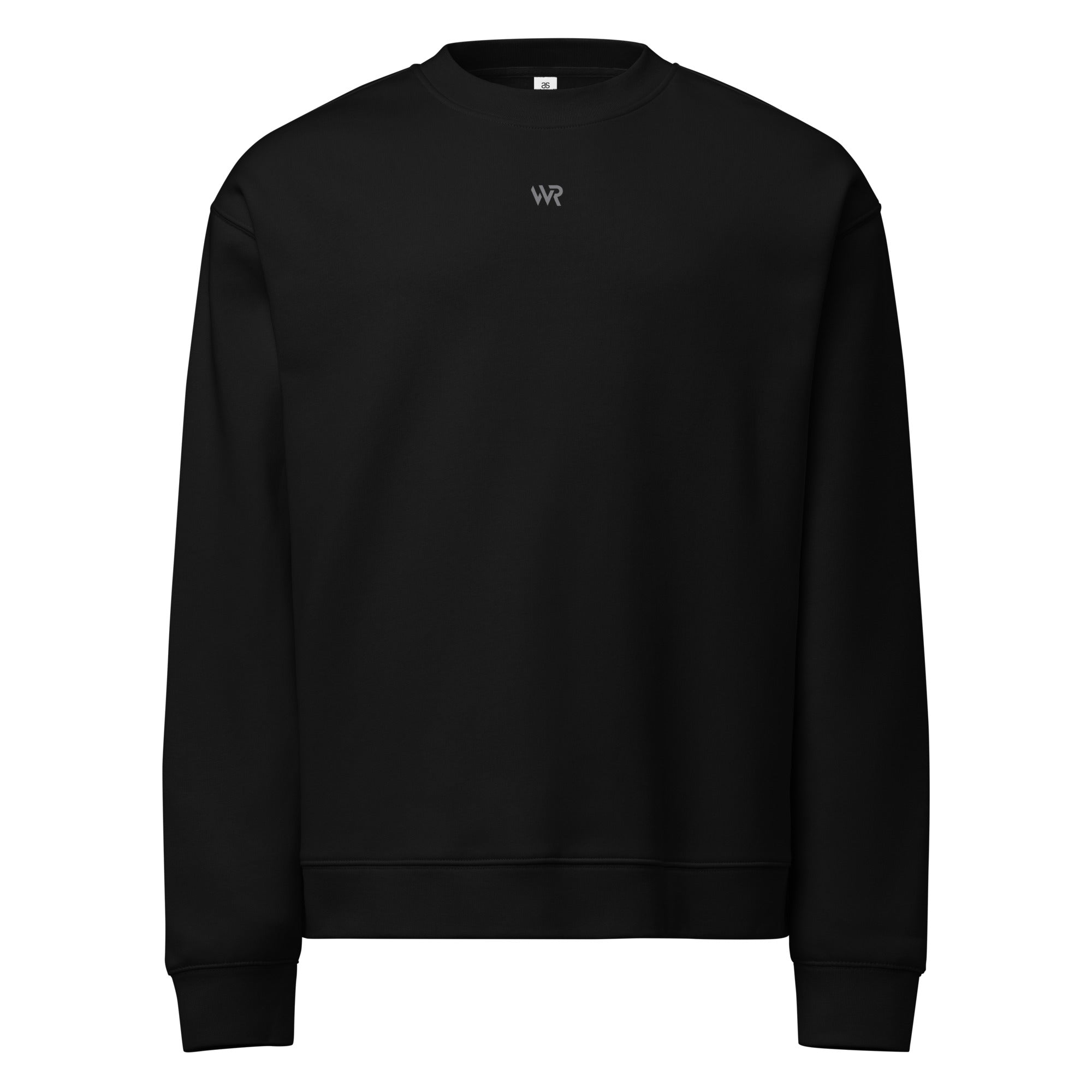 Women's premium sweatshirt in black, front view