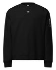 Women's premium sweatshirt in black, front view