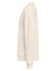 Women's premium sweatshirt in beige, side view