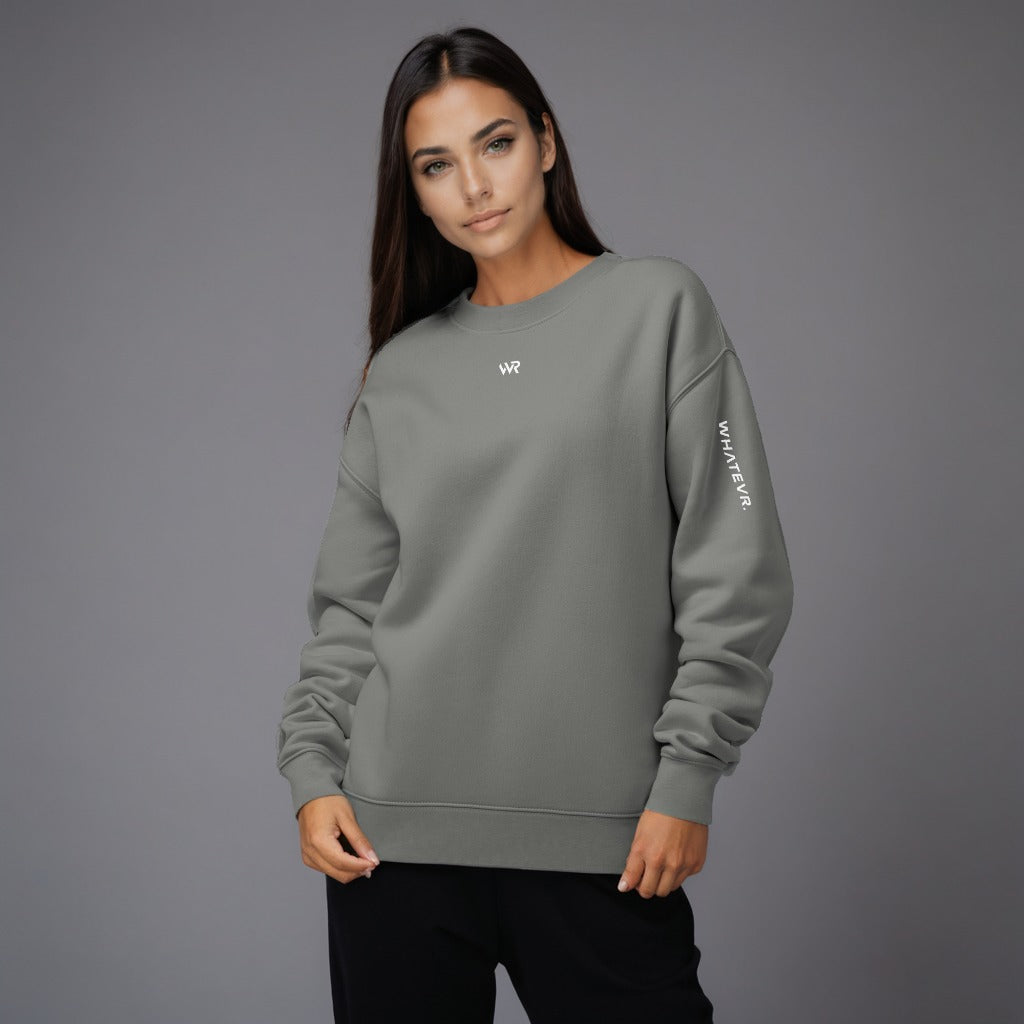 Women's premium sweatshirt in gray, front view