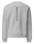 Women's premium sweatshirt in light gray, back view
