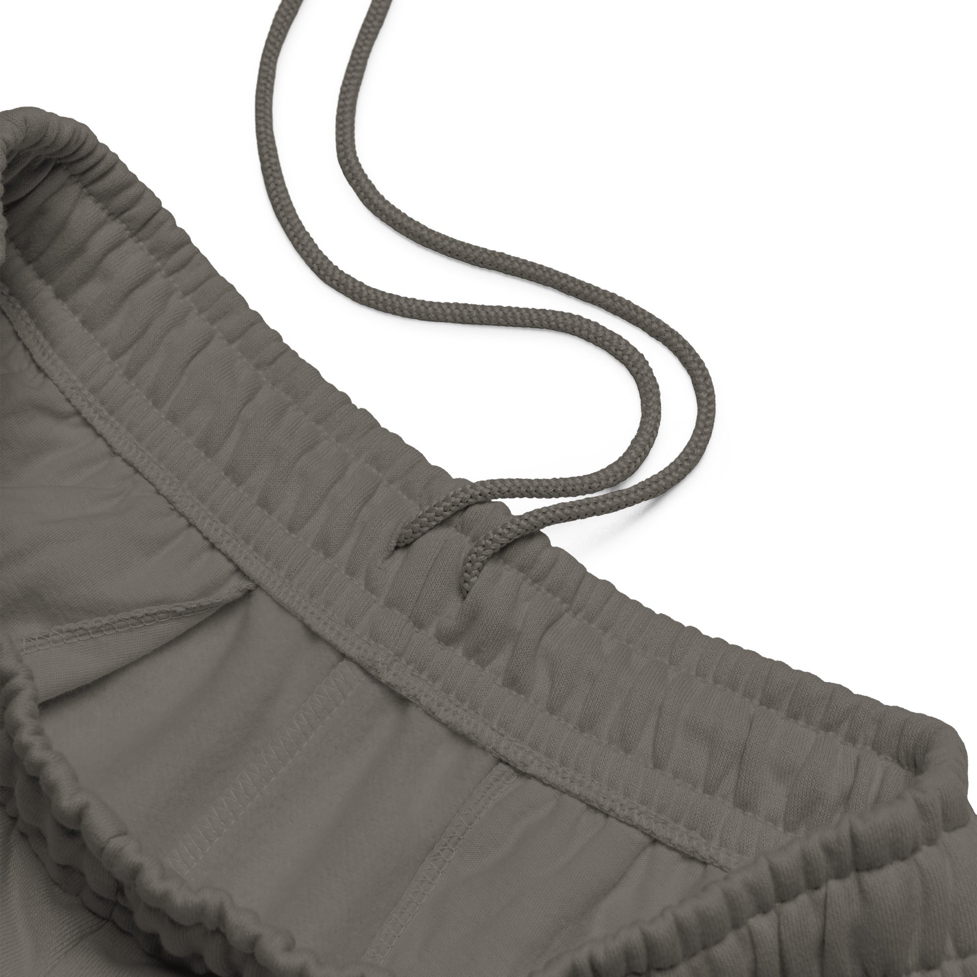 Women's premium heavyweight sweatpants in dark grey, front view.