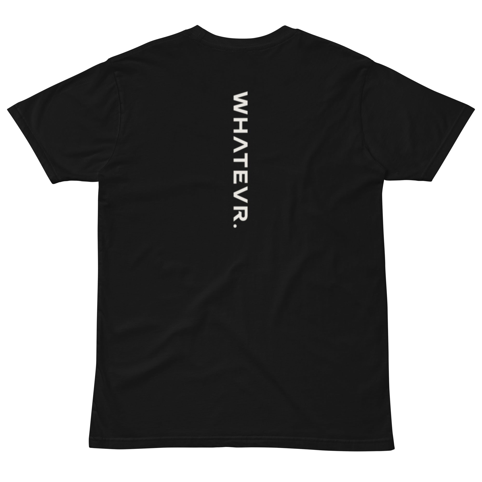 Women's premium t-shirt in black, back view