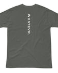 Women's premium t-shirt in gray, back view