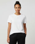 Women's premium t-shirt in white, front view