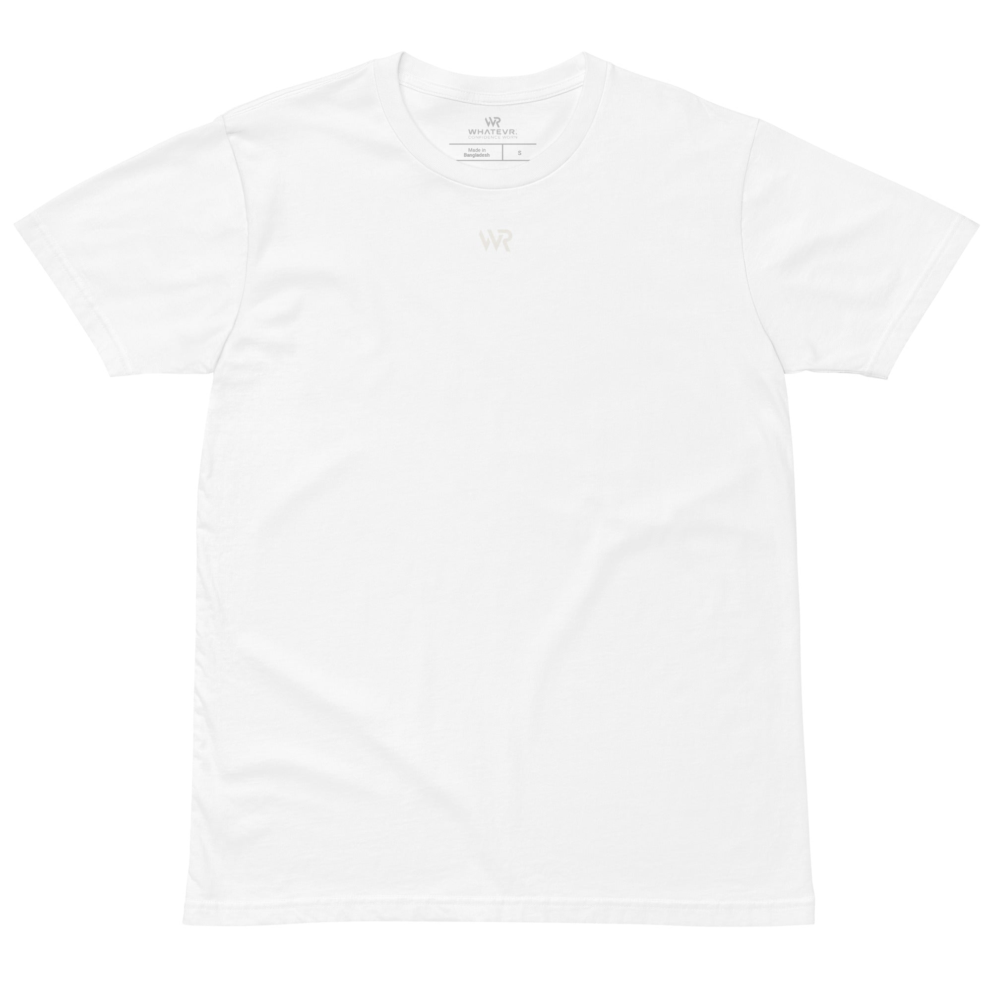 Women's premium t-shirt in white, front view