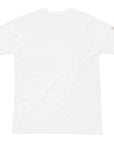 Women's premium t-shirt in white, back view