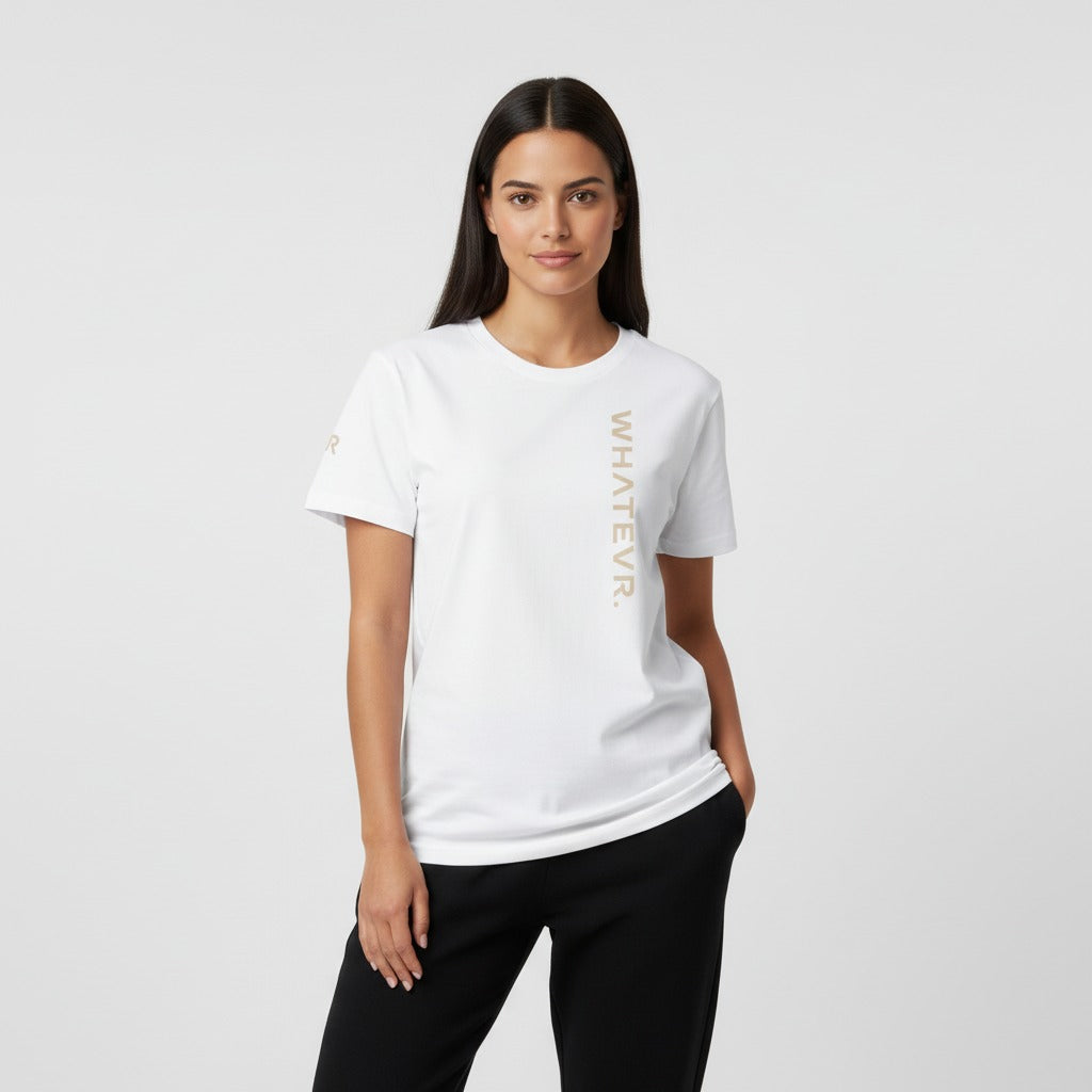 Women's premium t-shirt in white, front view