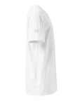 Women's premium t-shirt in white, side view