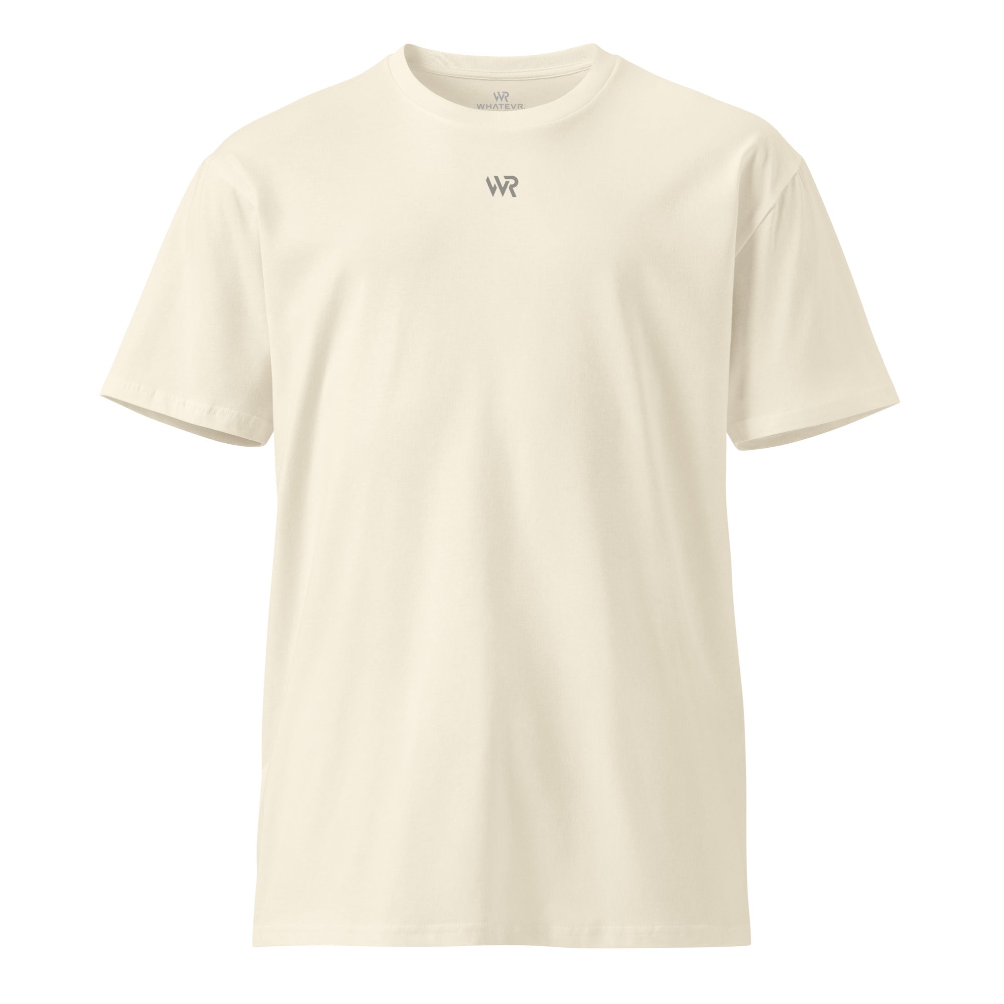 Women's premium t-shirt in beige, front view