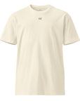 Women's premium t-shirt in beige, front view