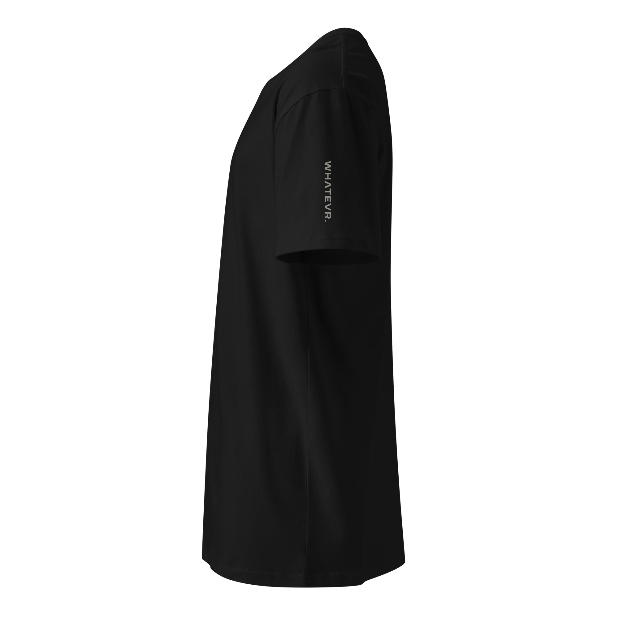 Women's premium t-shirt in black, side view