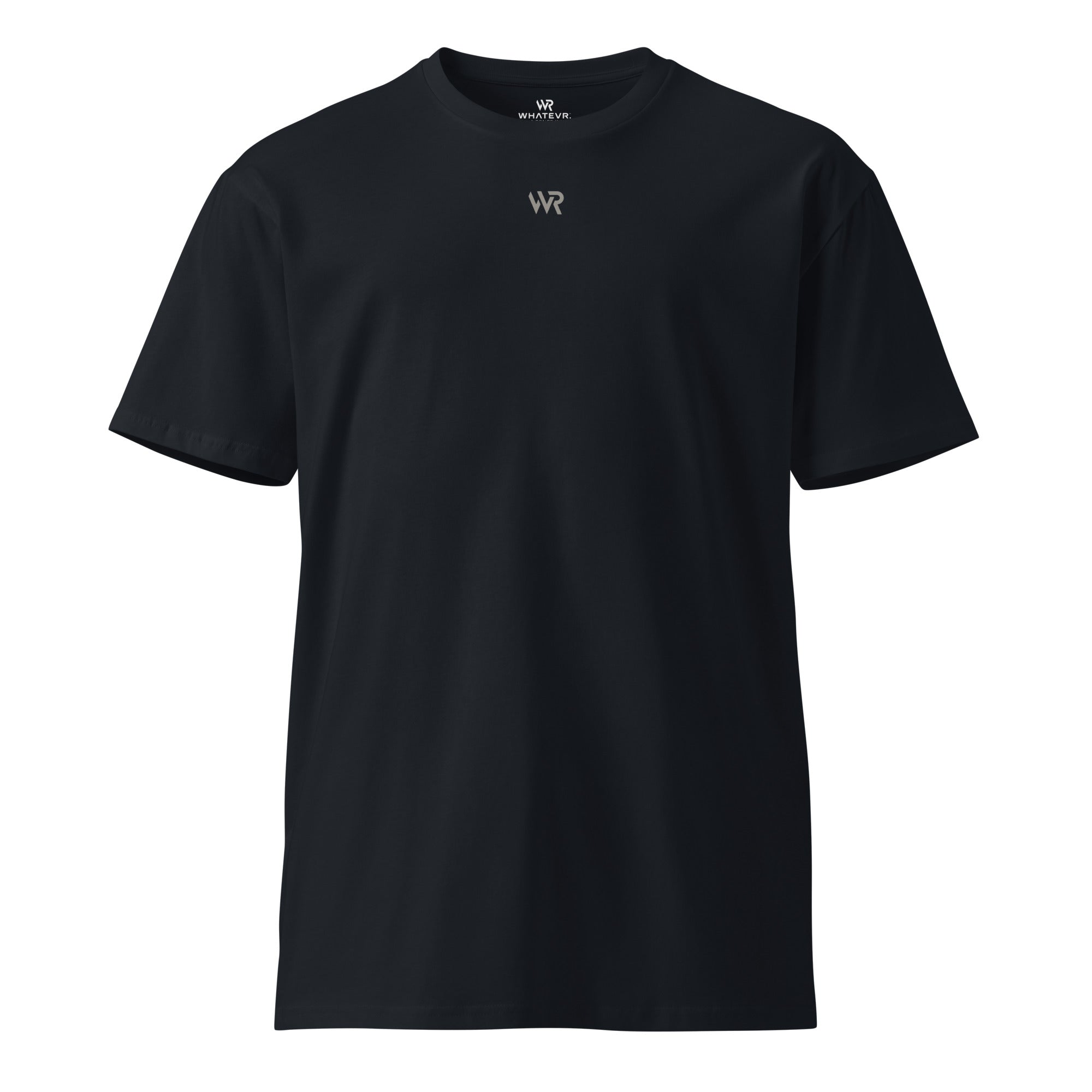 Women's premium t-shirt in dark blue, front view